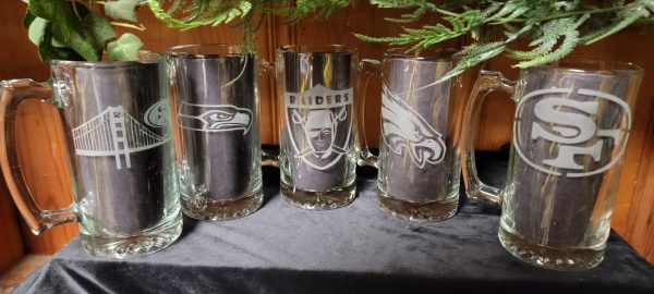 Heavy Duty Sandblast Beer Mugs