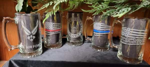 Heavy Duty Sandblast Beer Mugs