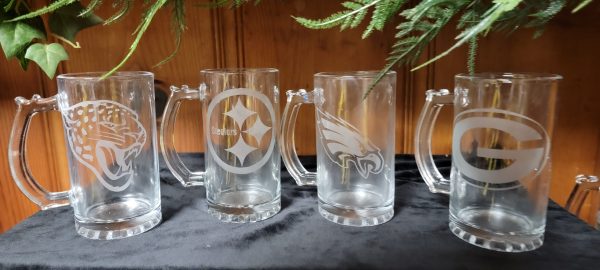 Heavy Duty Sandblast Beer Mugs