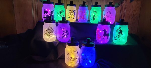 Lighted Canning Jars